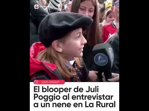 😂 EL BLOOPER DE JULI POGGIO AL ENTREVISTAR A UN NENE EN LA RURAL | #QUEPASASALTA