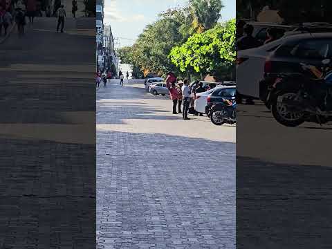 Walking in Playa del Carmen Mexico tropical Caribbean city life #travel #musicians #tuba #explore