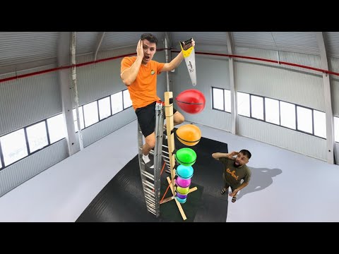 How Many Balloons Stop a Saw? **Balloons VS Objects** CHALLENGE