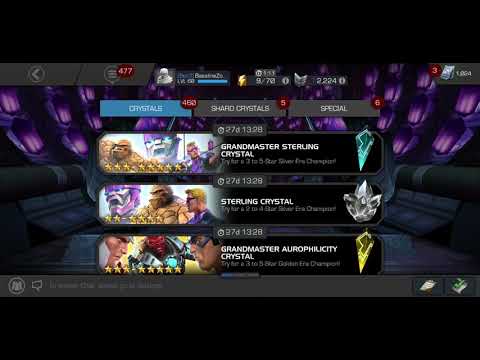 MCOC 5-Star crystal opening.  Free to play luck.
