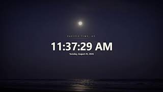 🔴 LIVE Pacific Time Now | Current PST/PDT Clock with Relaxing Views | What time is it now