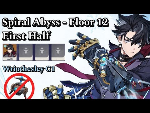 Wriothesley C1 SOLO 4.1 Spiral Abyss Floor 12 (First Half)