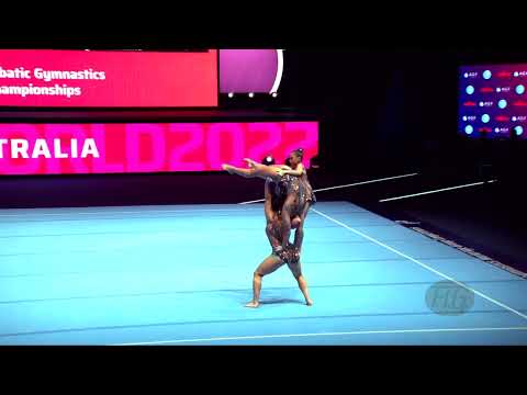 Australia 1 (AUS) - 2022 Acrobatic Worlds, Baku (AZE) - Balance Qualification  Women's Group