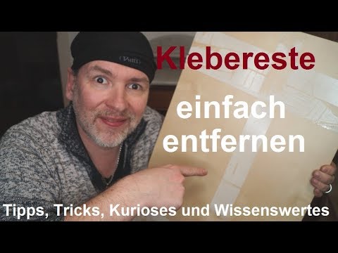 Klebereste entfernen Kleberückstände Kleber Reste von Aufkleber einfach lösen Lifehack