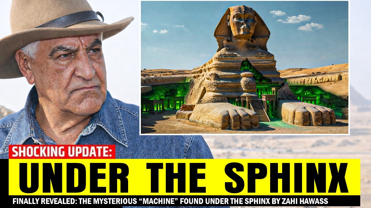 FINALLY REVEALED: The Mysterious “Machine” Found Under the Sphinx by Zahi Hawass