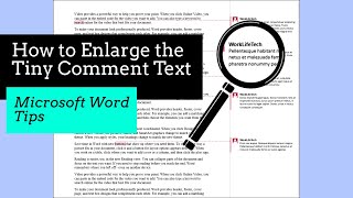 How to Make the Comments Bigger in Word (and Create a Button!)