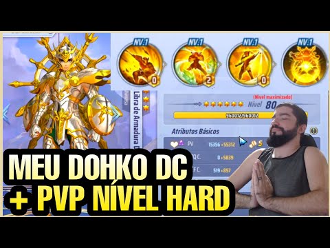 Como Ficou Meu Dohko Divino + Gameplay Sem Up Skill (1,1,1,1) - Saint Seiya Awakening