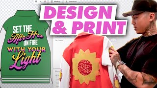Exactly How I Made This Design and Found A Manufacturer to Make It - Step By Step Varsity Jacket
