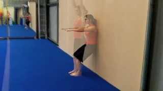 preview picture of video 'Wall Strength Drills- Scallywaggs Gymnastics Central Coast (02) 4329 4100'