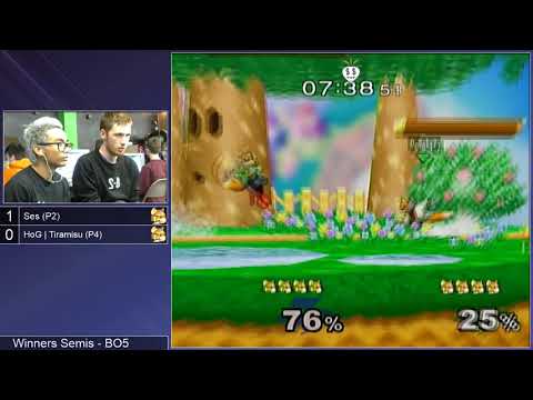 SG 19.7 SSBM - Ses (Green Fox) vs. HoG | Tiramisu (Default Fox) - Melee WSF