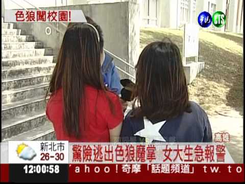 蒙面狼持刀強押 女大生拚命掙脫