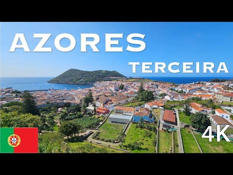 Angra do Heroísmo 4K, Terceira Island, Azores, Portugal - Walking Tour - September 2023