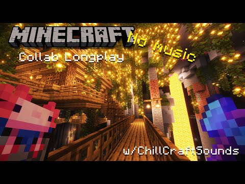 🌿Minecraft Lush Cave House Build Longplay #3 (No music)