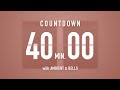 40 Minutes Countdown Timer Flip Clock 🎵 / +Ambient🧘‍♀️+ Bells🔔