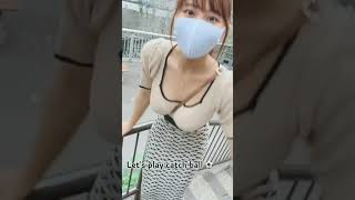 Without Bra In Public Challenge Tiktok #fyp #shorts #tiktok #bigboobs #tiktokchallenge