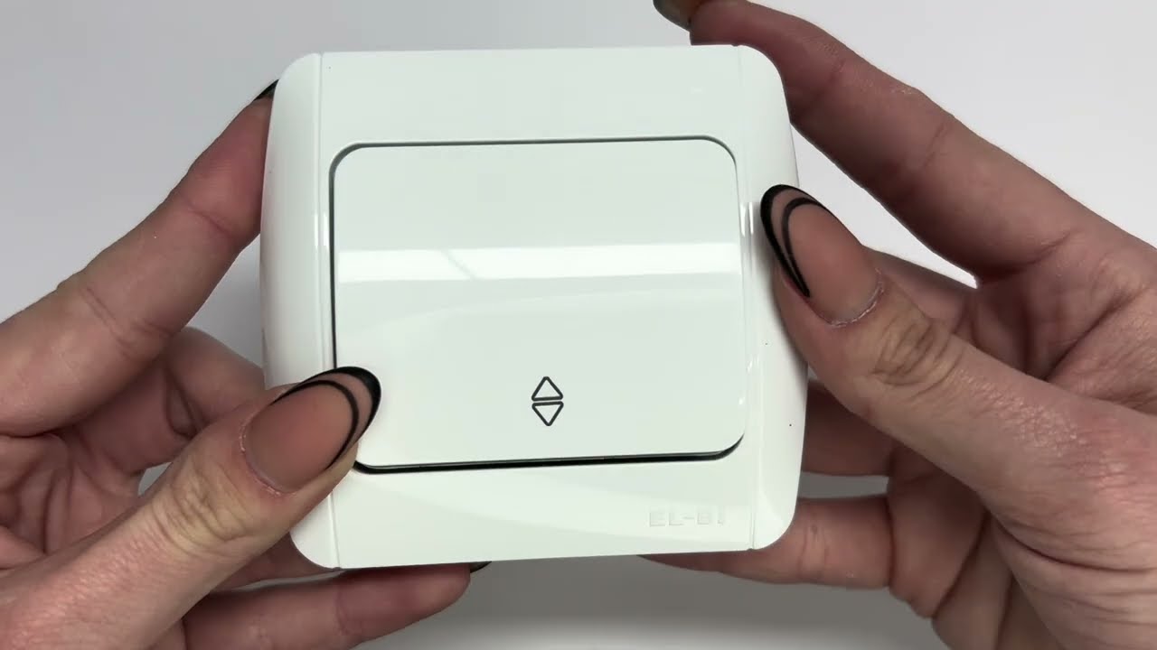 Выключатель проходной одноклавишный EL-BI Zirve белый (501-010201-209)