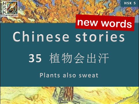 HSK 5 vocabulary Lesson 35 “Plants also sweat” Standard Course