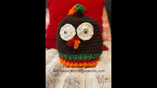 How to Crochet A Turkey Hat Free Pattern Beginner Friendly Crochet