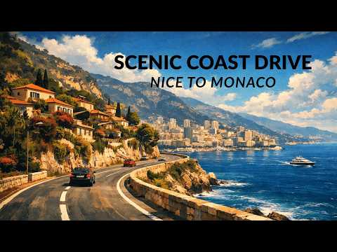 South of France 🇫🇷 | Stunning Nice to Monaco Scenic Drive | Cinematic 4K 🌊