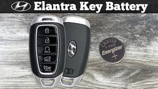 2021 - 2023 Hyundai Elantra Key Fob Battery Replacement - How To Replace Change Remote Batteries
