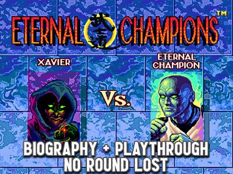 Xavier Full Playthrough & Biography + Ending 💀 Eternal Champions (Sega Genesis, 1993)