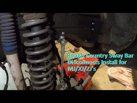 How to Install Rough Country Sway Bar Disconnects | MJ/XJ/ZJ