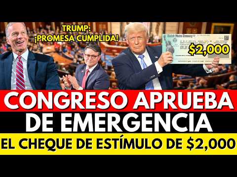 BUENAS NOTICIAS DE TRUMP Y EL CONGRESO DE EE.UU. PARA TODO EL PUEBLO AMERICANO!