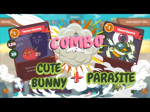 Triple Fear CUTE BUNNY + Triple Discard PARASITE Build - Axie Gameplay
