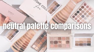 Makeup by Mario The Neutrals Palette Comparisons | Patrick Ta, Colourpop, & Natasha Denona