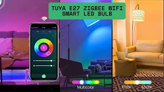 Tuya E27 Zigbee WiFi Smart LED Bulb | RGB+CW+WW 15W/18W Alexa & Google Home Compatible Smart Lamp
