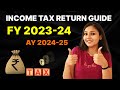 ITR Filing Online AY 2024 25 ITR 1 ITR 2 FY 2023 24