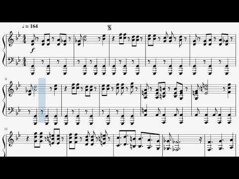 Battle in the Skies Above(Xenoblade Chronicles 2) Piano Sheet Music - ゼノブレイド2 ピアノ