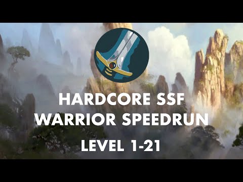 World Record 1-60 Hardcore Warrior Speedrun (3d 9h) | Level 1-21