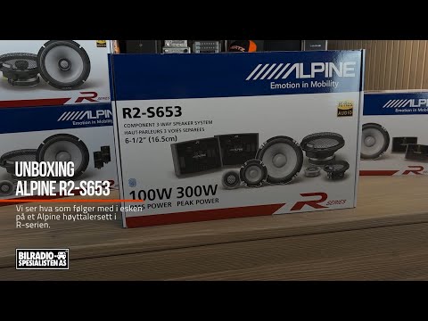 Unboxing Alpine R2 S653 høyttalersett