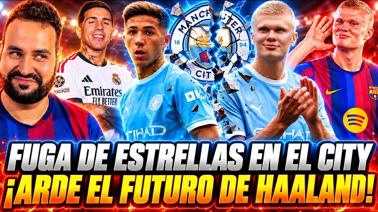 🚨¡FUGA de ESTRELLAS en el CITY! HAALAND QUIERE IRSE tras el ESCÁNDALO ¡BARÇA y MADRID ATENTOS!
