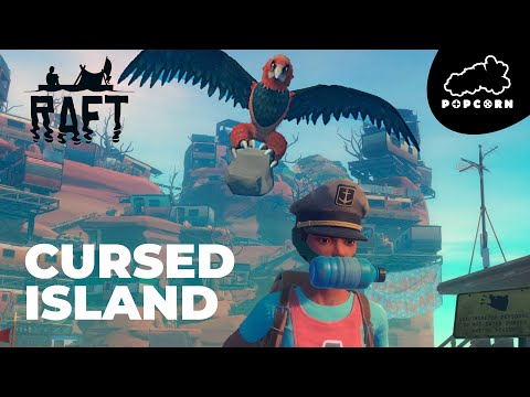 CURSED ISLAND - Caravan Town (Ziplines, Notes and Blueprints) | Ep12 Raft Gameplay 2022