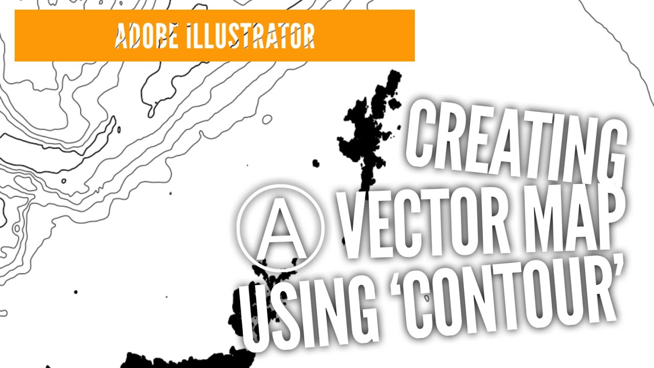 Creating a vector map in Illustrator, using 'Contour'.