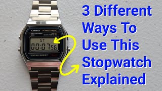 Casio Digital Watch – 3 Ways To Use The Stopwatch