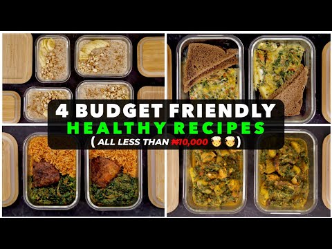 Meal Prep With Me - 4 Budget Friendly Healthy Recipes - Zeelicious Foods