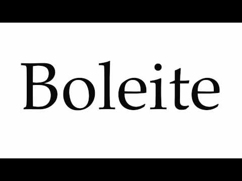 How to Pronounce Boleite