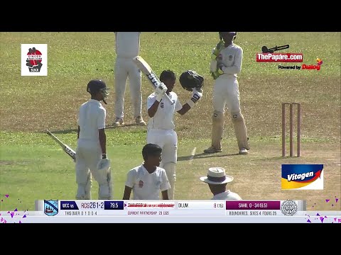 Richmondite Captain Thaveesha Abishek's ton against Wesley