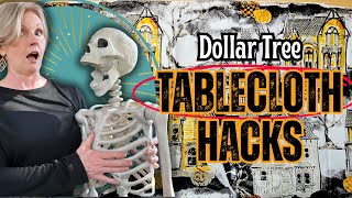 8 LAST Minute Halloween Crafts Made From A TABLECLOTH!