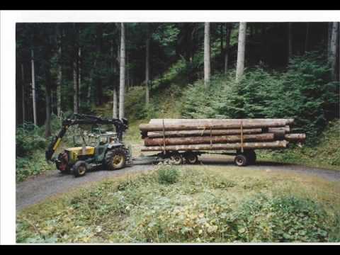 Holztransport mit Traktor Teil 2