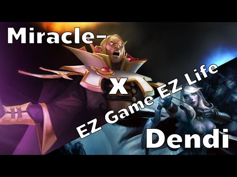 Miracle-(Invoker) x Dendi(Drow Ranger) 'EZ Game EZ Life' Ranked Match - DotA2 Rage Quit Channel