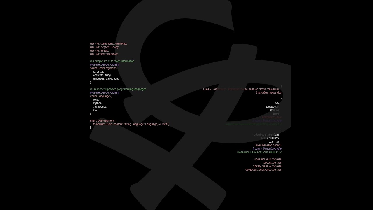 コードタイプ風映像素材