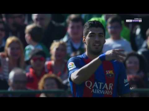 Gol fantasma Barça. Doble error en el Real Betis 1 - FC Barcelona 1. 1ª División 16/17