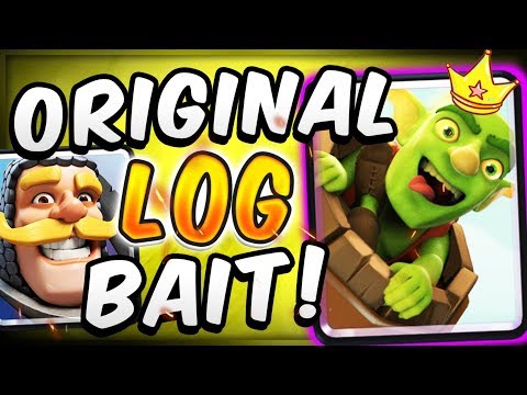 DESTROYING LEVEL 13 NOOBS w/ ORIGINAL LOG BAIT DECK! — Clash Royale