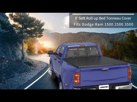 OEDRO Roll Up Tonneau Cover & Bed Cover Installation for 02-18 Dodge Ram 1500, 03-20 Ram 2500 3500