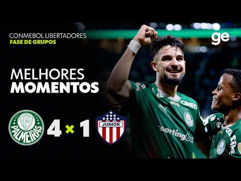 Gols e lances de Palmeiras x Junior Barranquilla
