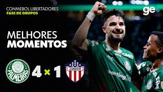 PALMEIRAS 4 X 1 JUNIOR BARRANQUILLA | MELHORES MOMENTOS | CONMEBOL LIBERTADORES | ge.globo